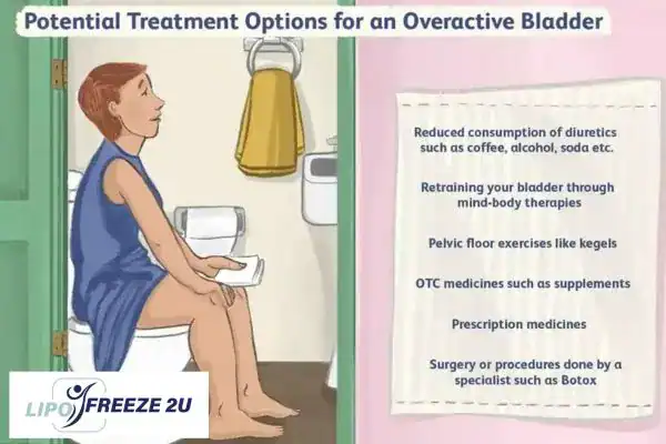 image of woman on toilet because of an overactive bladder Wembley Park