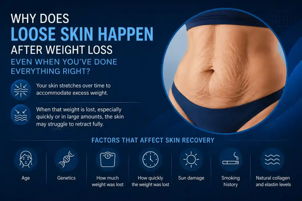 Why Does Loose Skin Happen After Weight Loss Even When You’ve Done Everything Right Wembley Park?